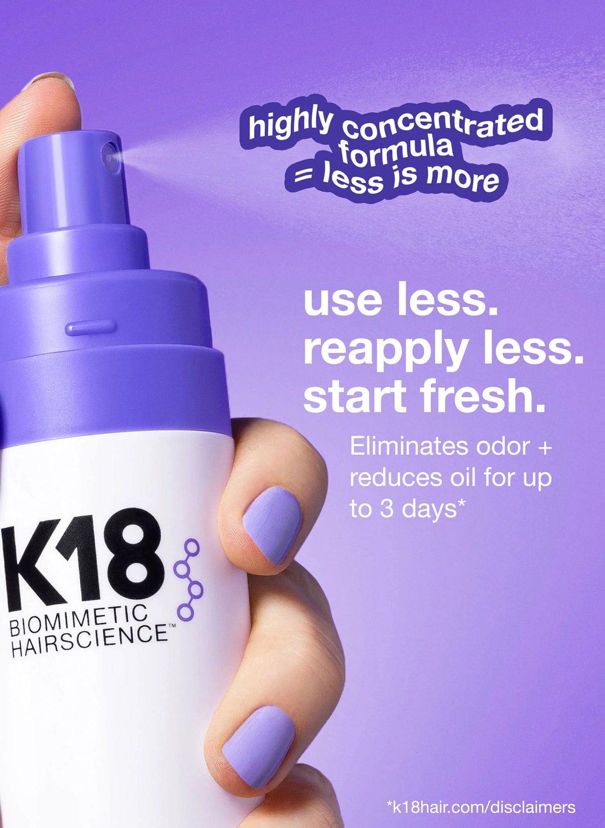 K18 Biomimetic Hairscience AirWash Dry Shampoo 1.6 fl. oz.
