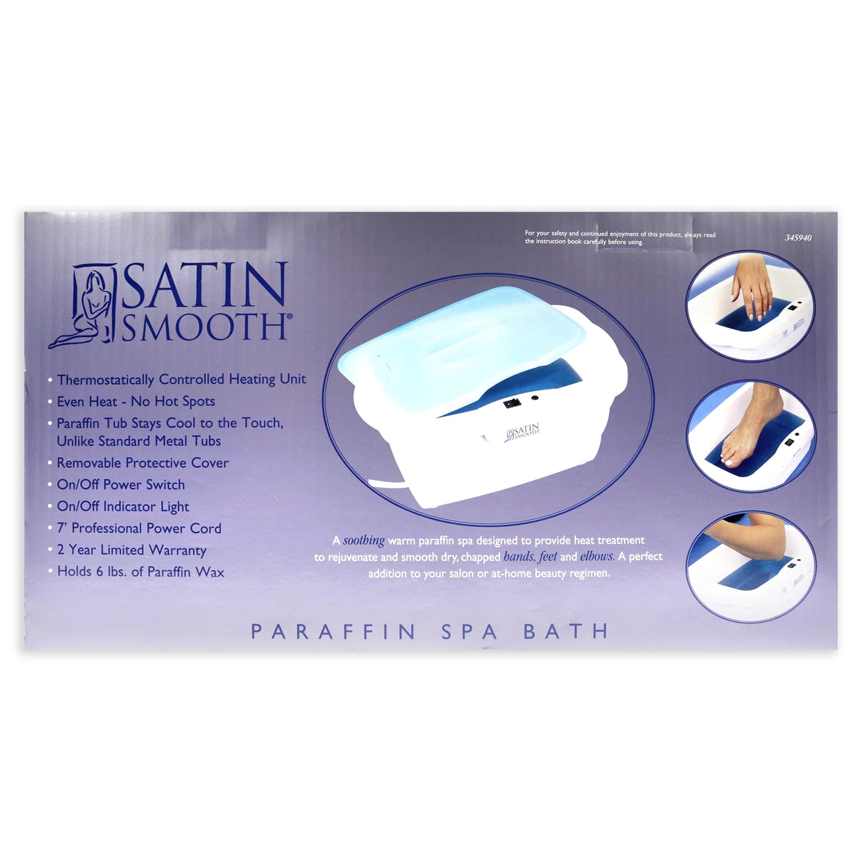 Satin Smooth Paraffin Spa Bath with Wax Machine (6lbs)
