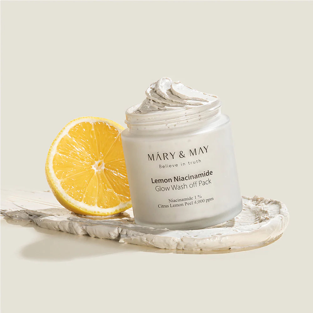 MARY&MAY Lemon Niacinamide Glow Wash Off Pack 125g