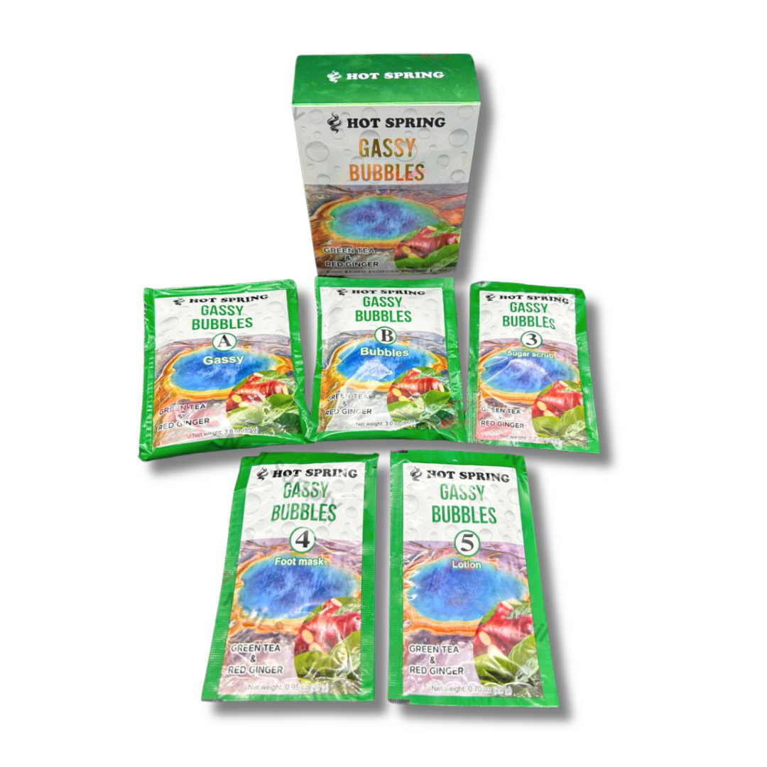 Hot Spring Gassy Bubbles 5 Step Pedi Box (7 Scents)