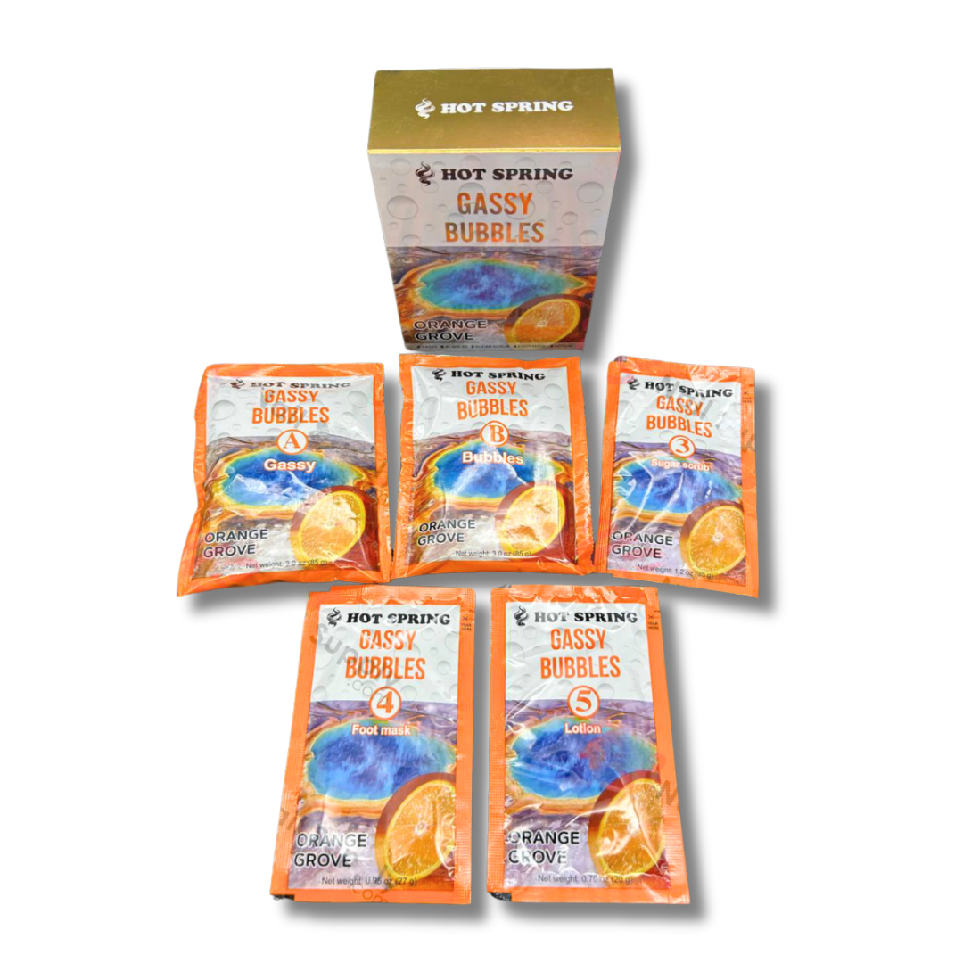 Hot Spring Gassy Bubbles 5 Step Pedi Box (7 Scents)