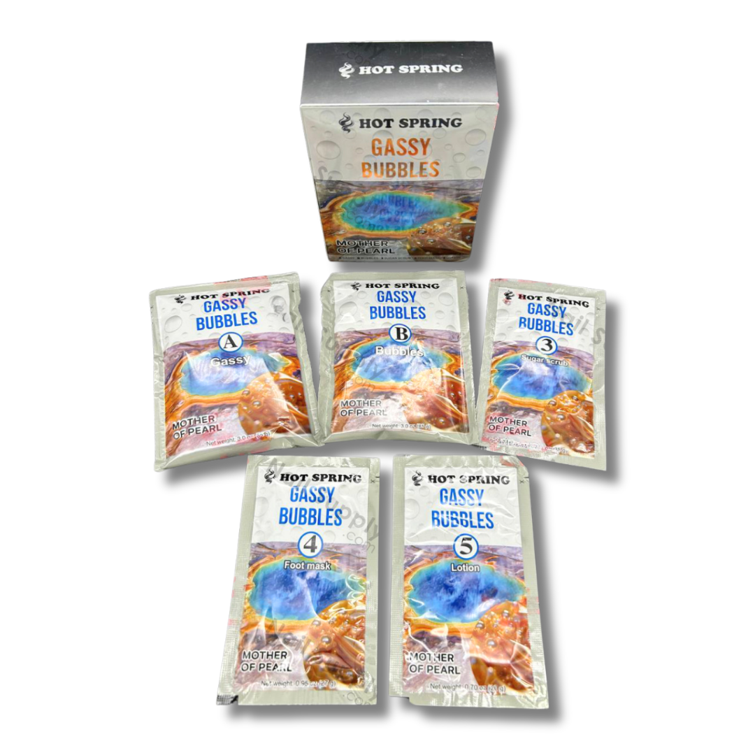 Hot Spring Gassy Bubbles 5 Step Pedi Box (7 Scents)
