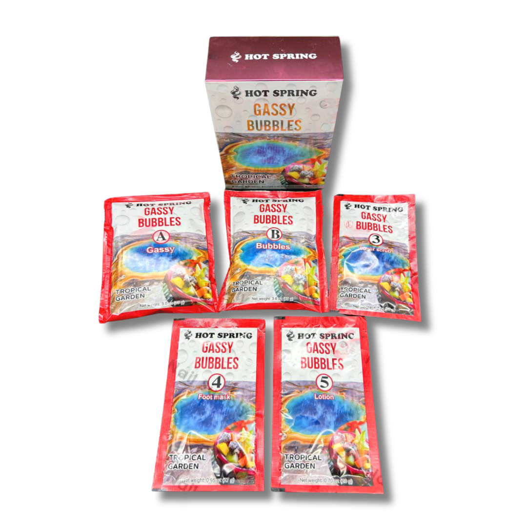Hot Spring Gassy Bubbles 5 Step Pedi Box (7 Scents)