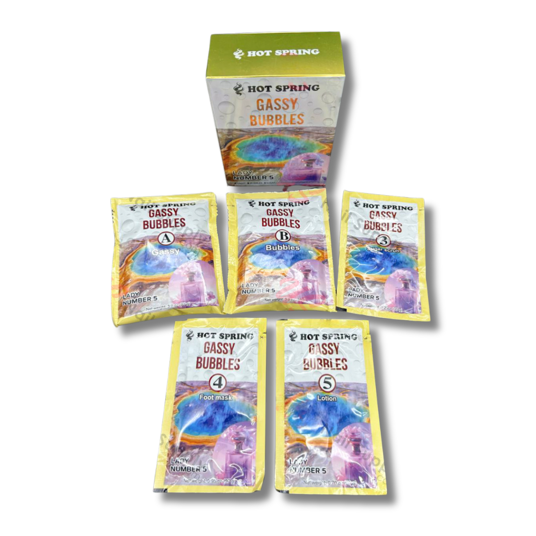 Hot Spring Gassy Bubbles 5 Step Pedi Box (7 Scents)