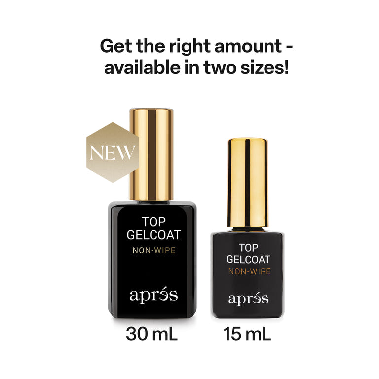 Apres NON WIPE Glossy Gel Top Coat (2 Sizes) - HEMA-Free & TPO-Free