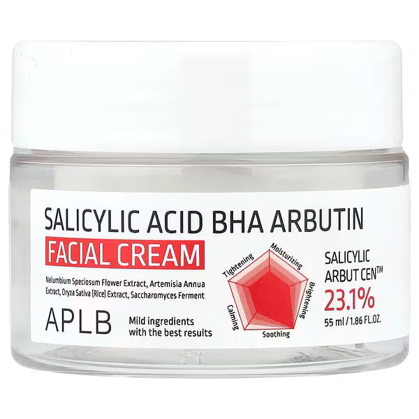 APLB Salicylic Acid Bha Arbutin Facial Cream 55mL
