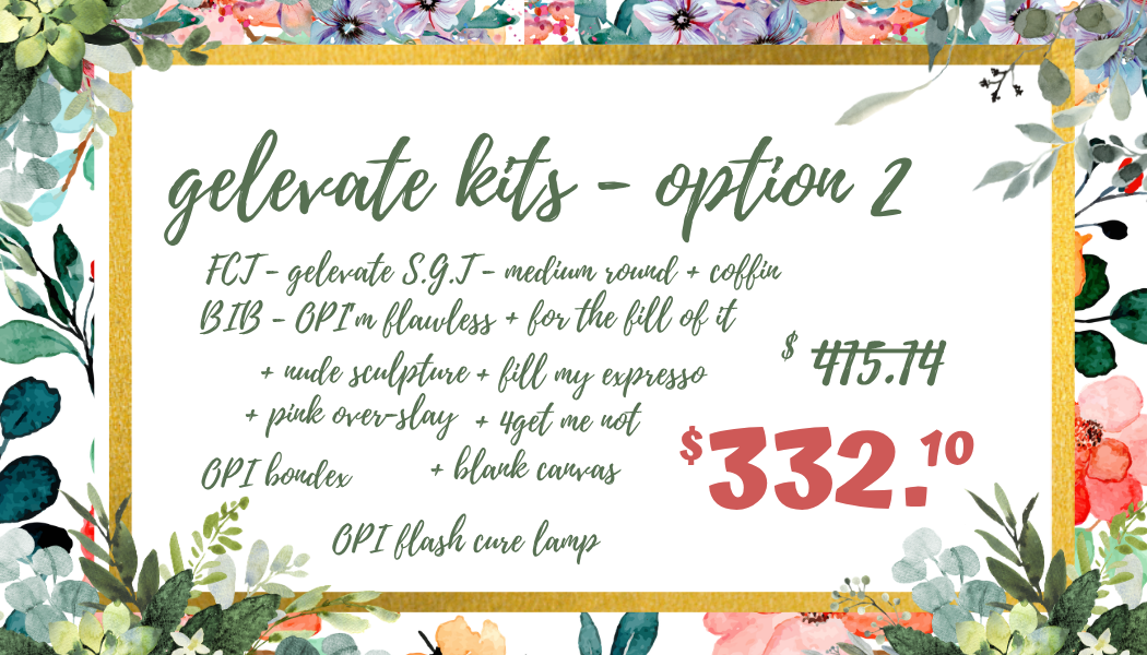 OPI EVENT - gelevate kits