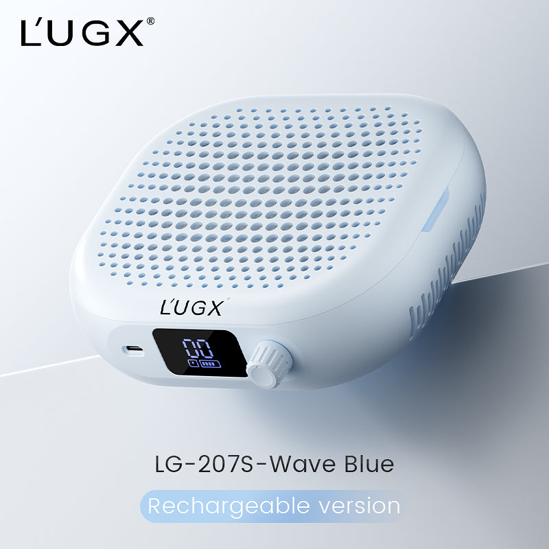 L'UGX LG207S Compact Rechargeable Nail Dust Collector | 6000 RPM
