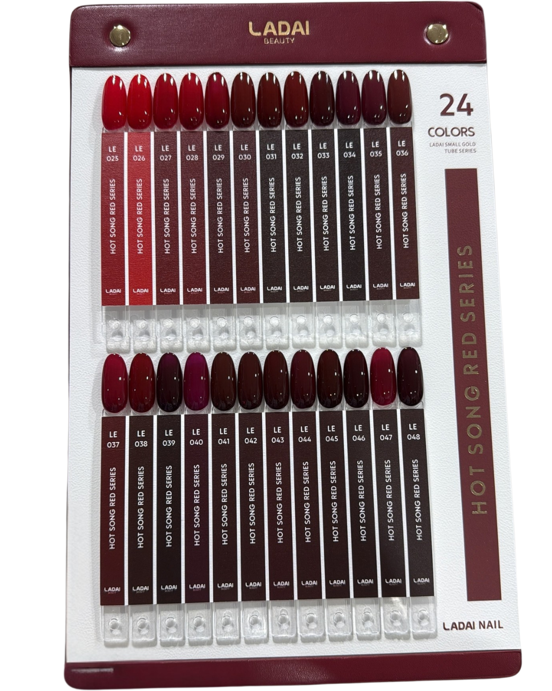 Ladai Beauty - "Hot Song Red Series" Gel Polish Set (24 Colors + Display)