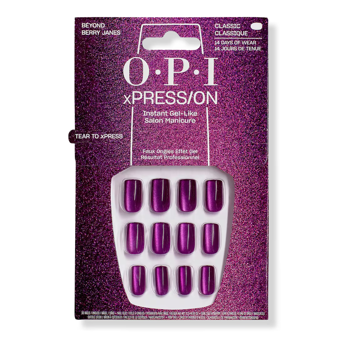 OPI xPRESS/ON Press On Nails Beyond Berry Jeans