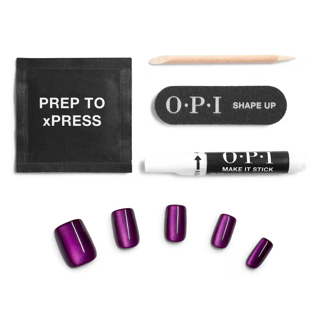 OPI xPRESS/ON Press On Nails Beyond Berry Jeans
