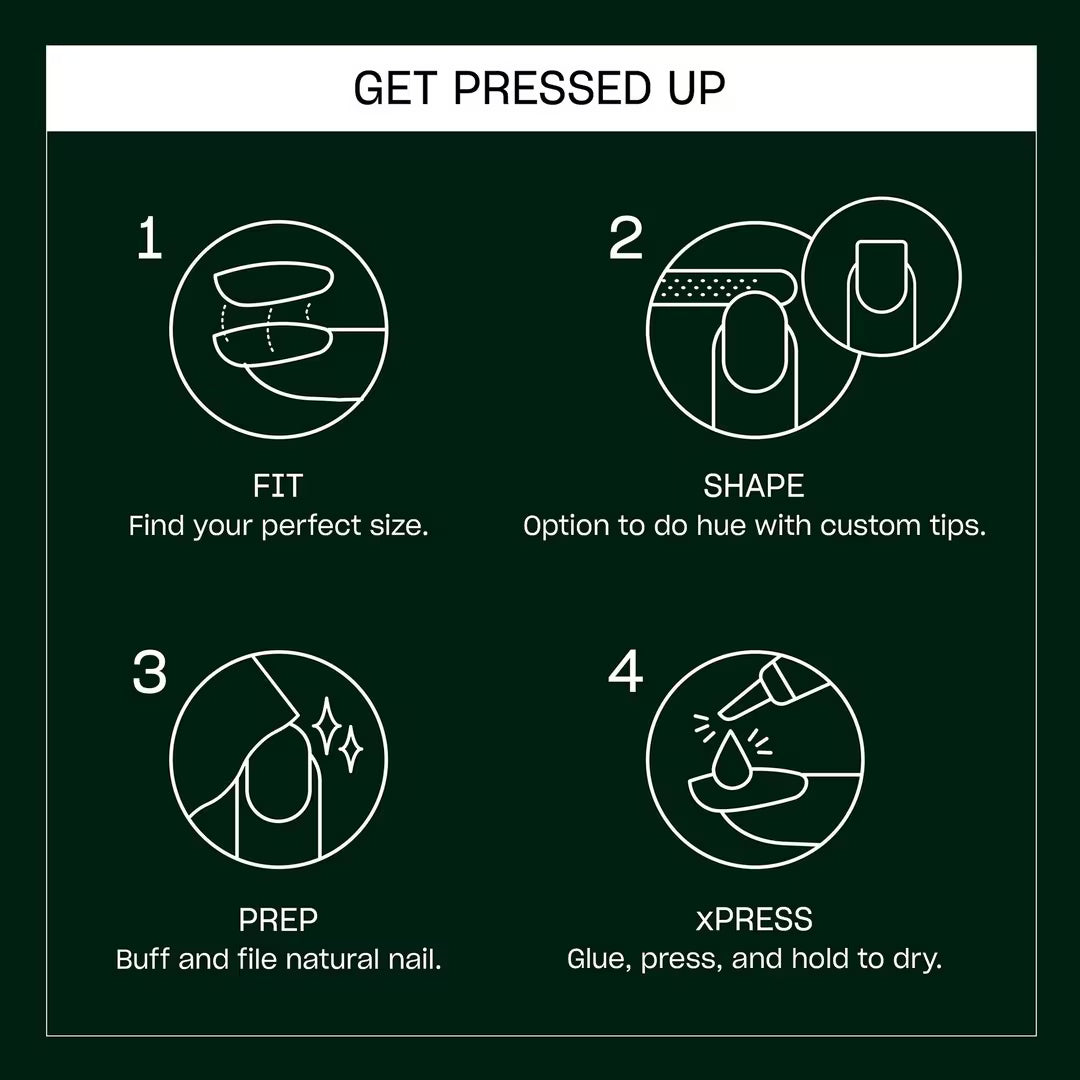 OPI xPRESS/ON Press On Nails Model For Daze