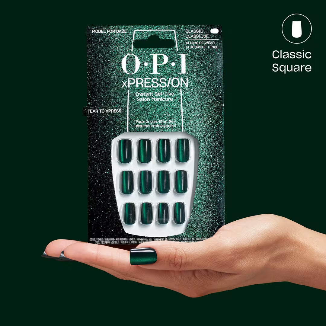 OPI xPRESS/ON Press On Nails Model For Daze