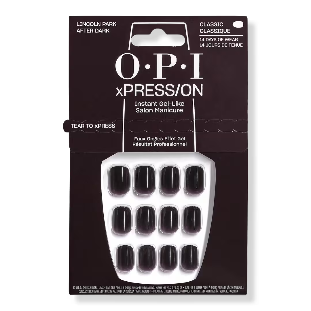 OPI xPRESS/ON Press On Nails Lincoln Park After Dark (Short)