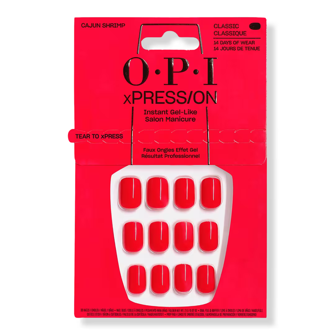 OPI xPRESS/ON Press On Nails Cajun Shirmp