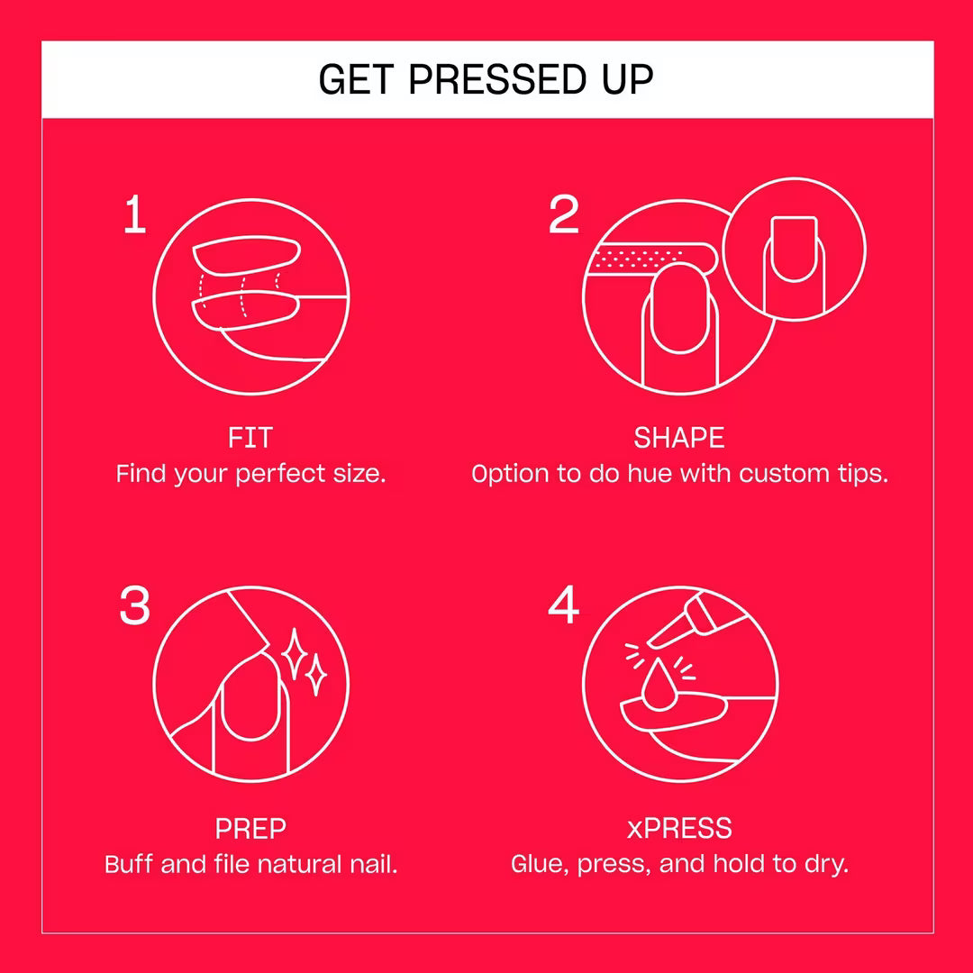 OPI xPRESS/ON Press On Nails Cajun Shirmp