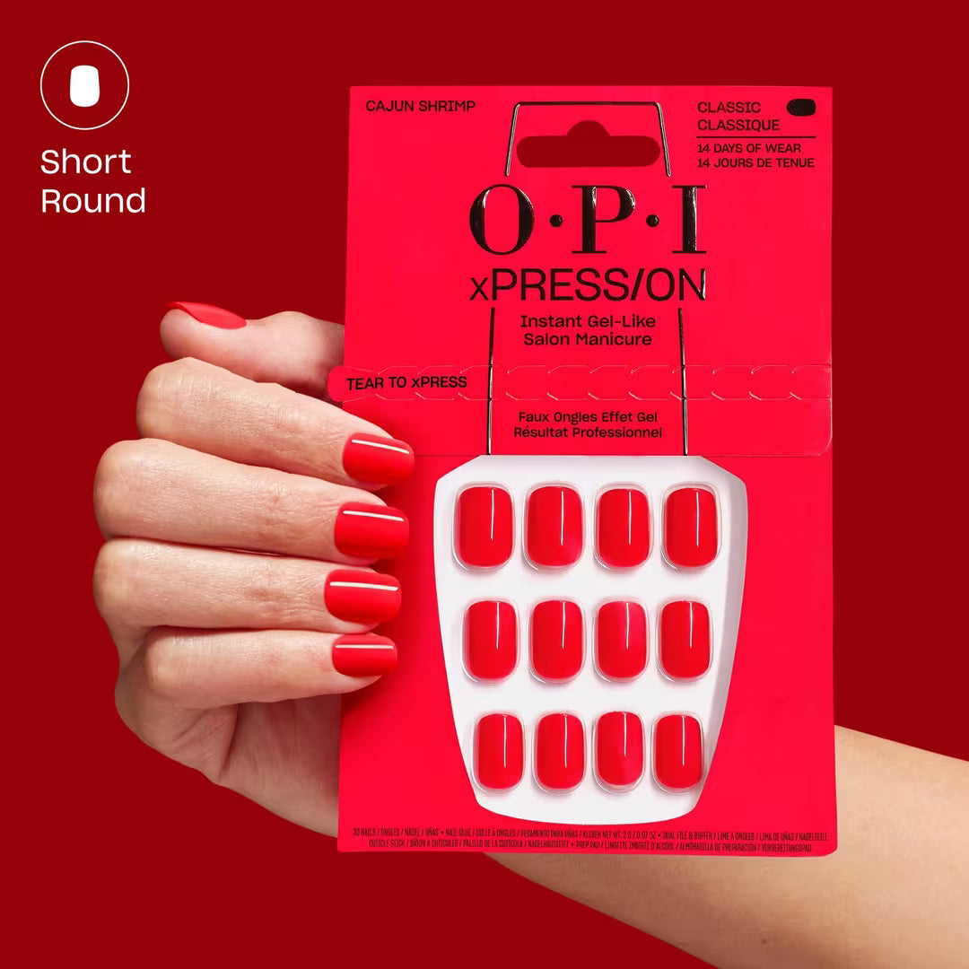 OPI xPRESS/ON Press On Nails Cajun Shirmp
