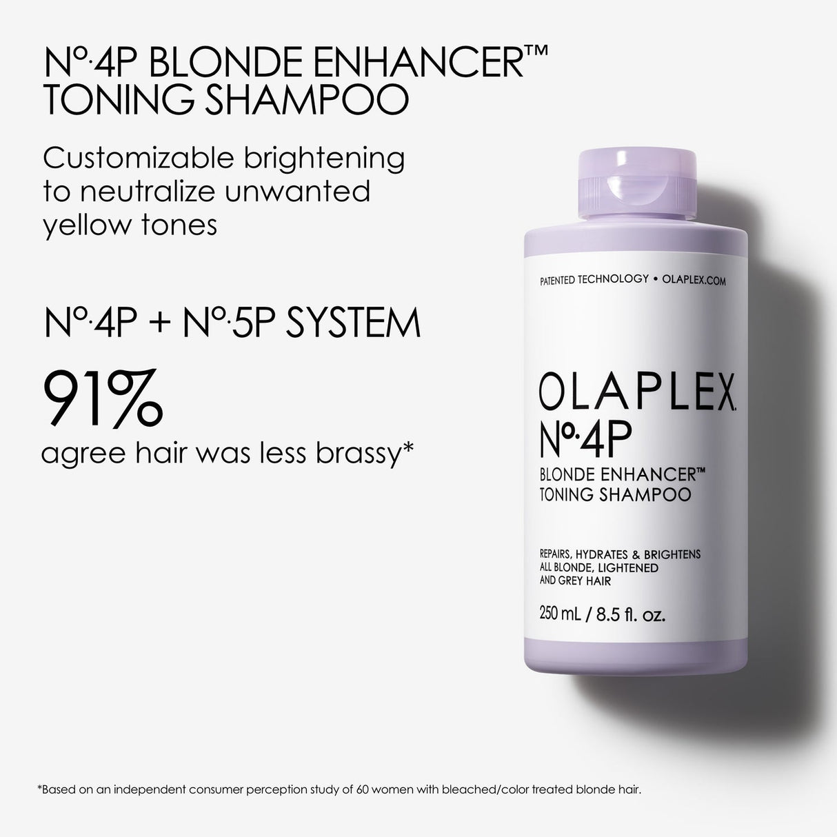 OLAPLEX No.4P Blonde Enhancer Toning Hair Shampoo 33.8oz