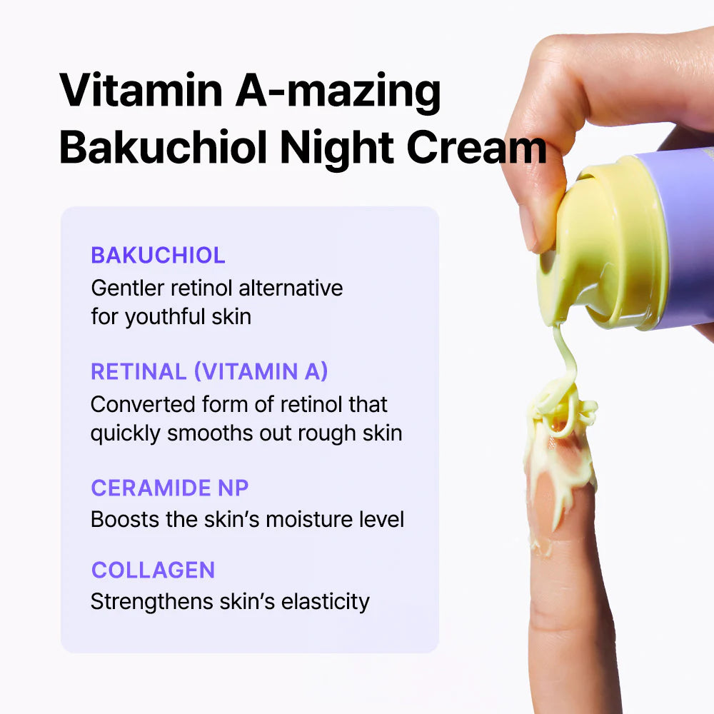 BY WISHTREND Vitamin A-Mazing Bakuchiol Night Cream 30G