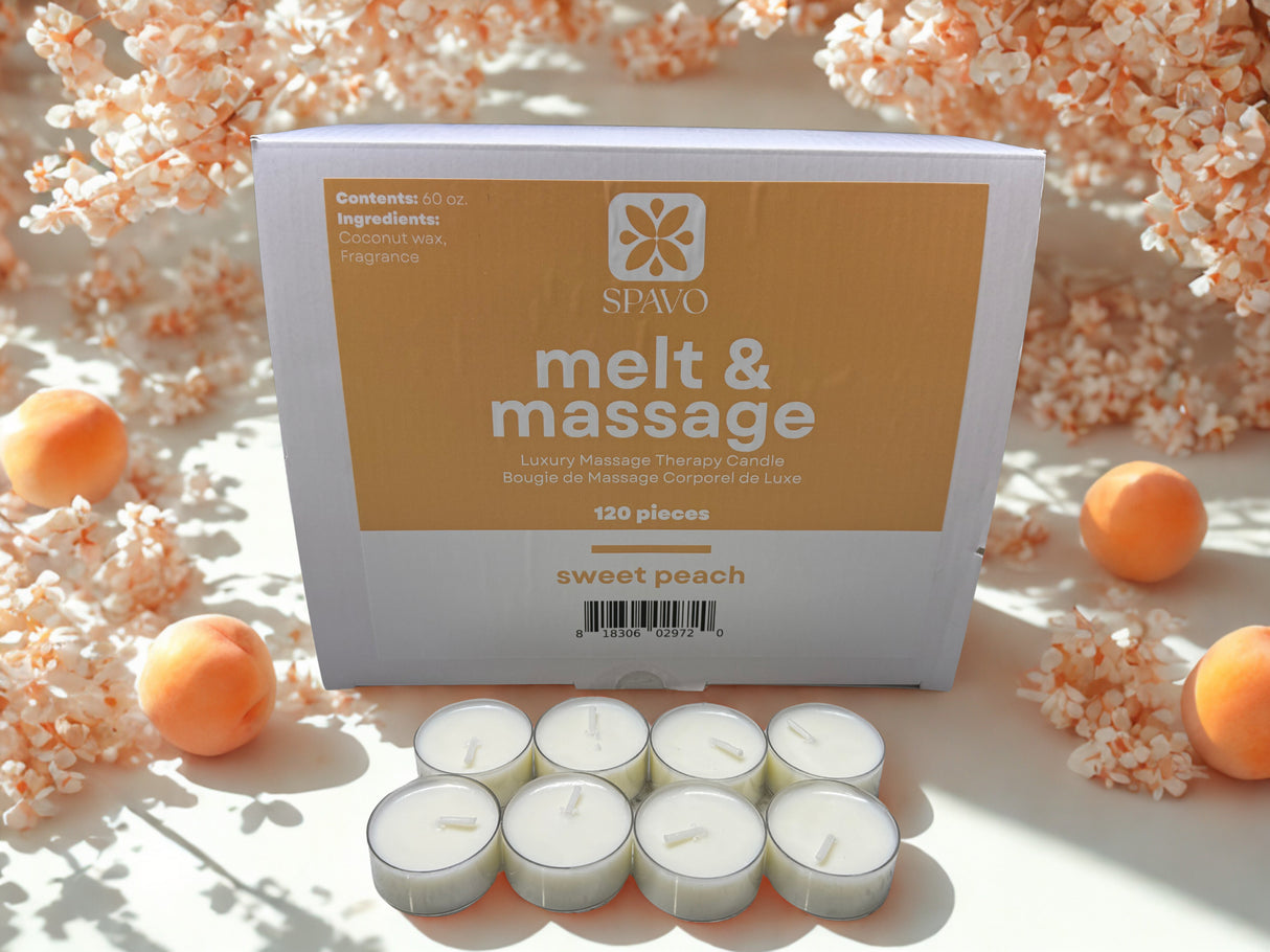 Spavo 4-in-1 Massage Candle 0.5 OZ - 6 Scents collection - 100/120PCS
