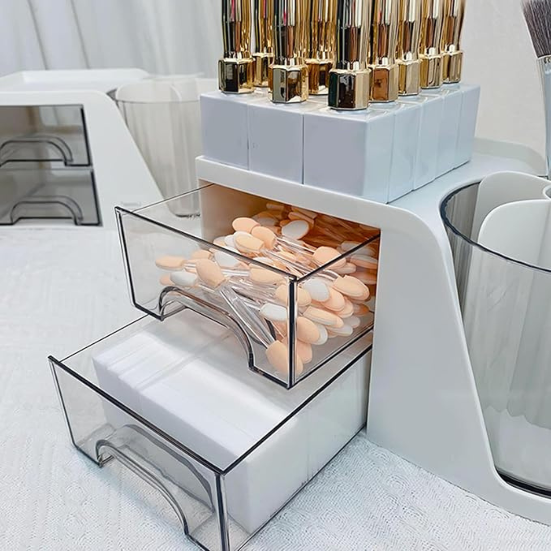 JNBS Desk Organizer for Nail Tools Clear