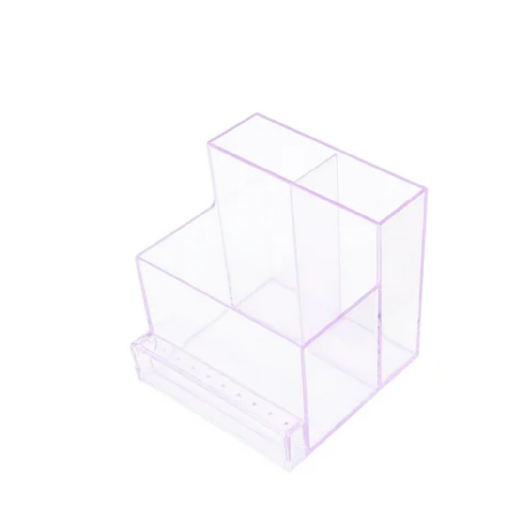 JNBS Desk Organizer for Nail Tools Clear