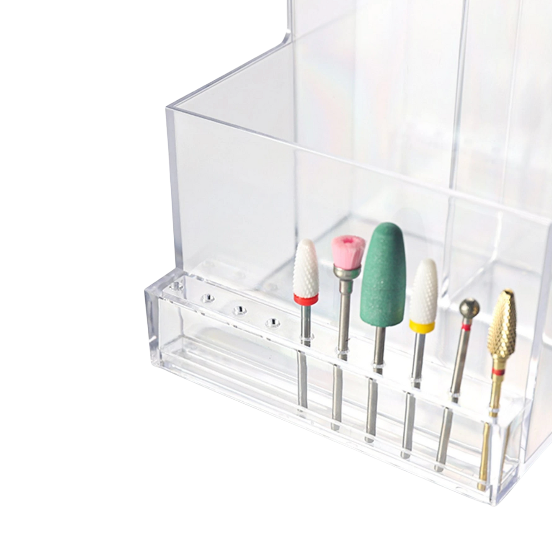 JNBS Desk Organizer for Nail Tools Clear