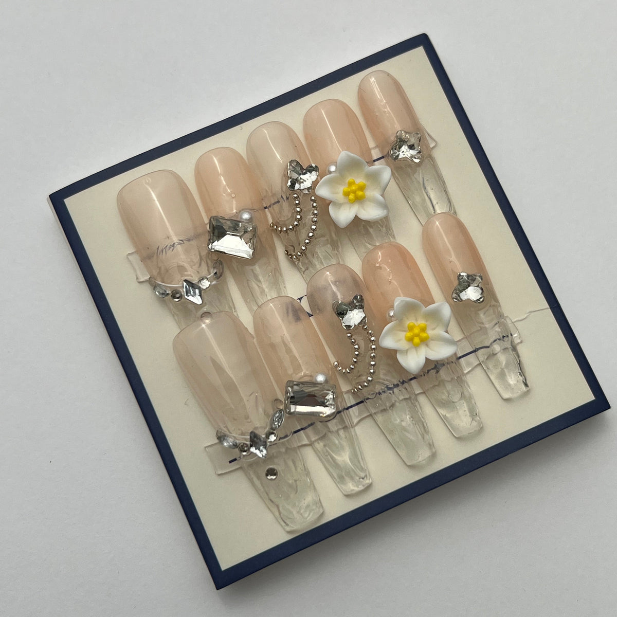 KUZA Press On Nails - Coffin Nail Charms Design - 8903/8904