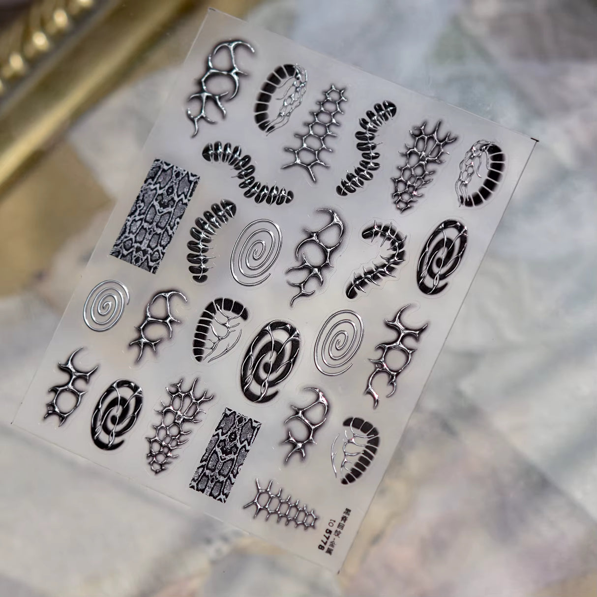 Tomoni 3D Nail Art Stickers