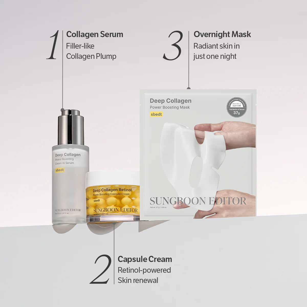 SUNGBOON EDITOR Deep Collagen Power Boosting Mask 37g