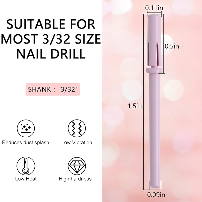 JNBS Drill Bit | Metal Carbide | Mandrel | MINI 3mm | Light Pink (1pc)
