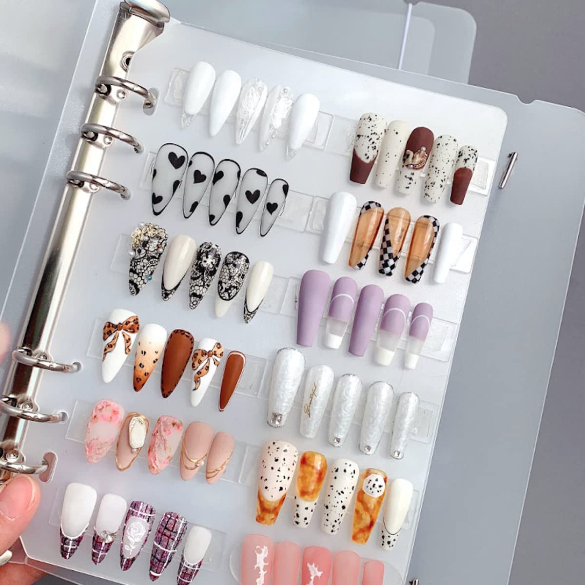 Nail Art Display Tools Storage Book (4 Inside Pages)