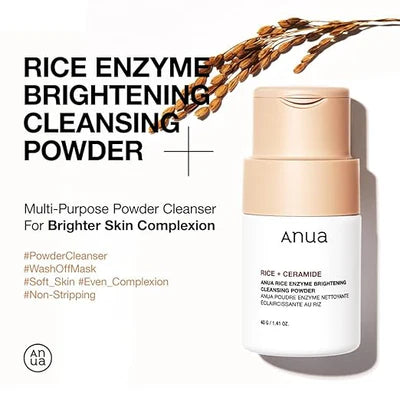 ANUA Rice Enzyme Brightening Cleansing Powder 40g