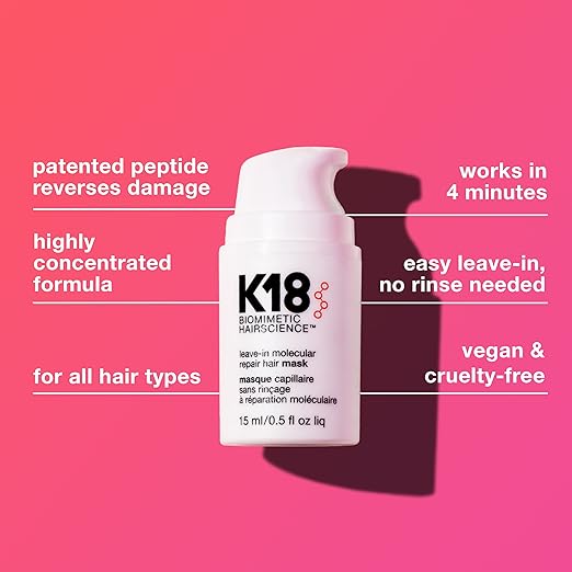K18 Biomimetic Hairscience Professional Leave-In Molecular Repair Mask 0.5 fl. oz.