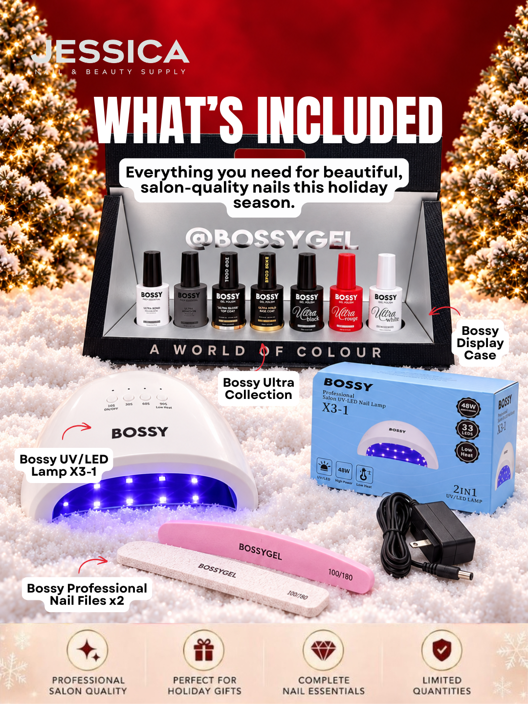 BOSSYGEL Limited Edition Holiday Gel Polish Gift Set #1