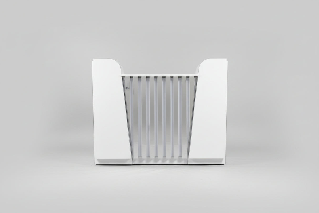 Nail White Reception Desk (Please Call JNBS to Order)