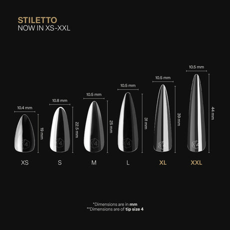Apres Gel X™ Box of 600pcs 2.0 Sculpted Stiletto Tips