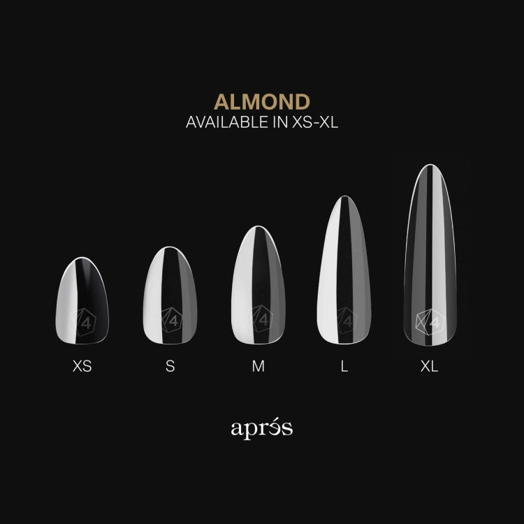 Apres Gel X™ Box of 600pcs / 420pcs 2.0 Sculpted Almond Tips