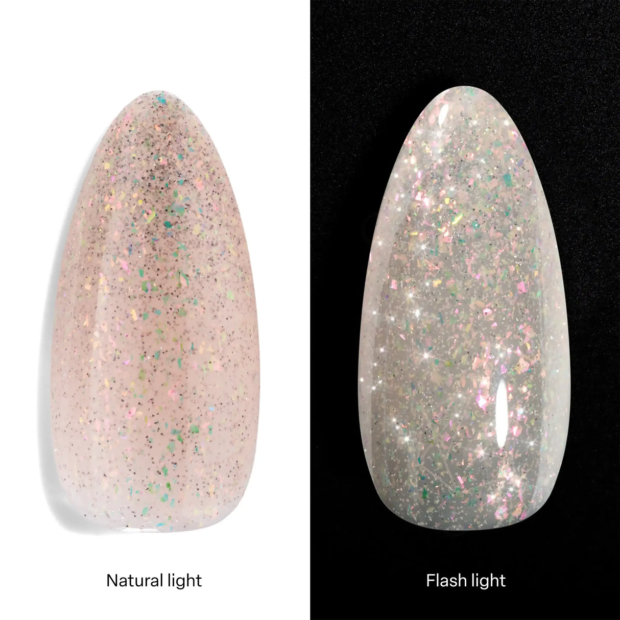 Apres Flash Glitter - Astral Gel Couleur - Pass The Salt FG02