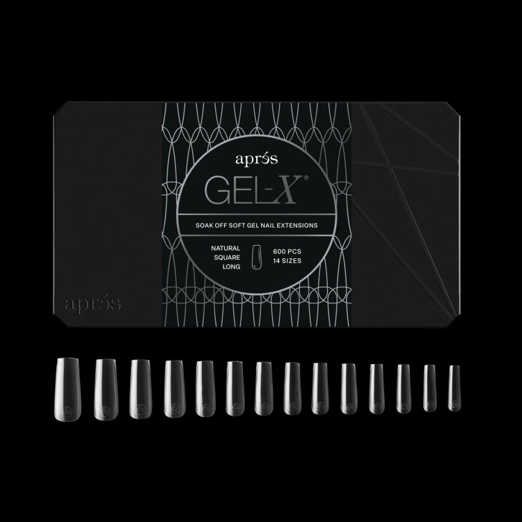 Apres Gel X™ Box of 600pcs 2.0 Natural Square Tips