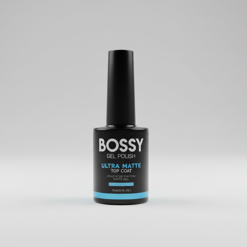 Bossy Gel Ultra Matte Gel Top Coat (15 mL) HEMA / TPO free