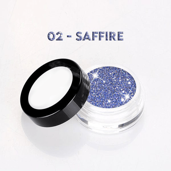 BOSSY Disco Reflective Dust Glitter Powder (2g) 02 SAFFIRE