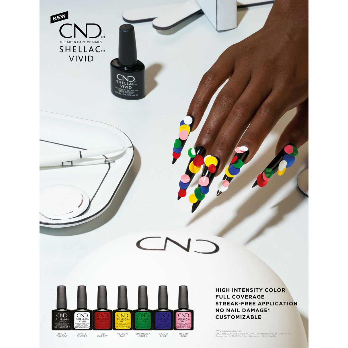 CND Shellac Vivid Shamrock Green 0.25 0z