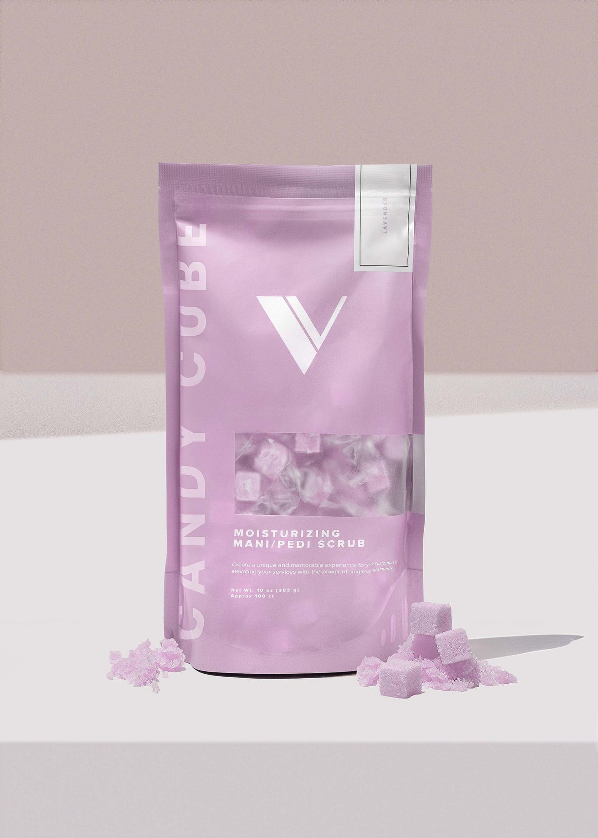 V Beauty Pure Moisturizing Mani and Pedi Scrub (100pcs) Candy Cubes