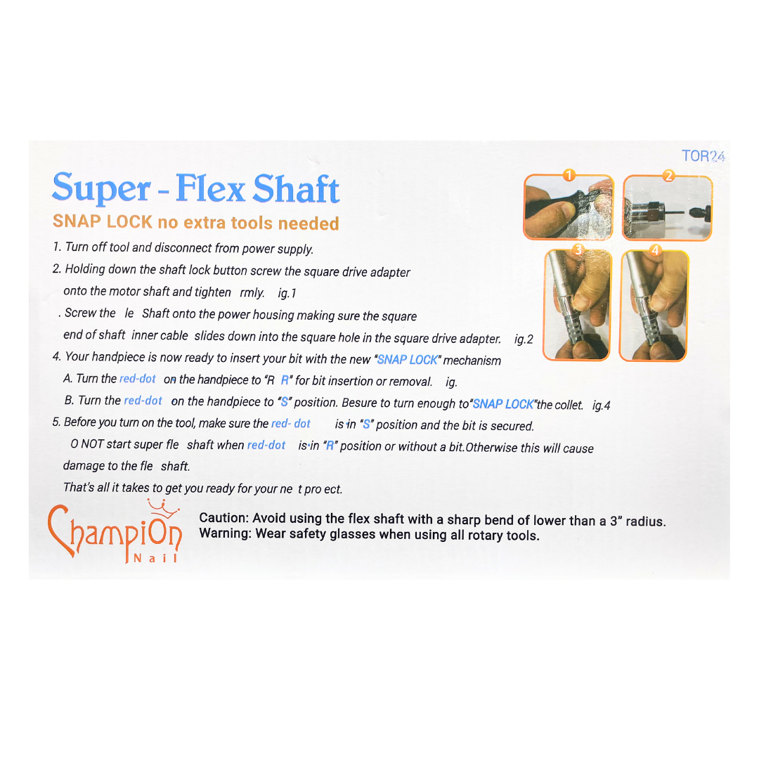 Champion Nail Super Flex Shaft Snap Lock