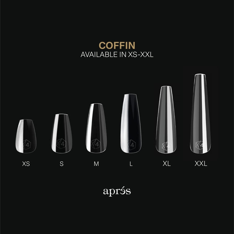 Apres Gel X™ Box of 600pcs / 420pcs 2.0 Sculpted Coffin Tips
