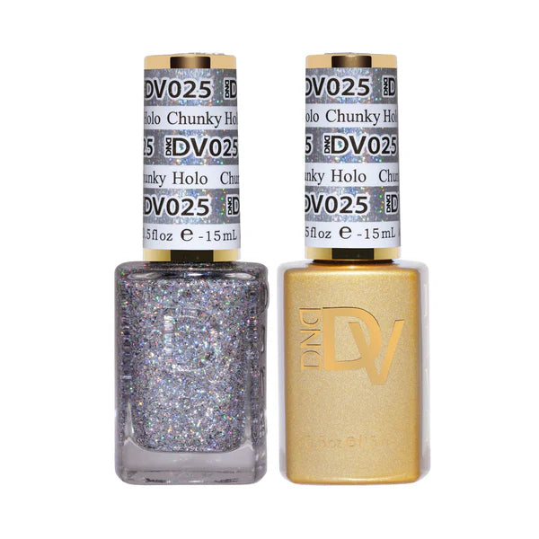 DND DIVA Duo Gel Matching Color 025 Chunky Holo
