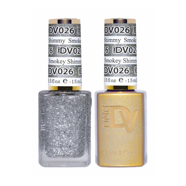 DND DIVA Duo Gel Matching Color 026 Smokey Shimmy