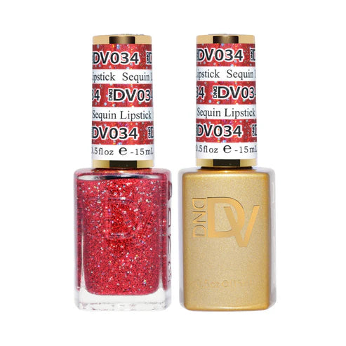 DND DIVA Duo Gel Matching Color 034 Sequin Lipstick