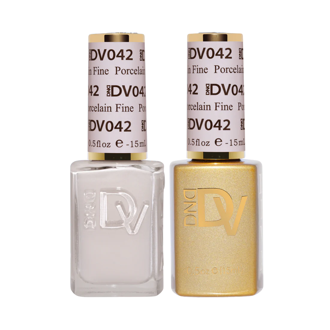 DND DIVA Duo Gel Matching Color 042 Porcelain Fine